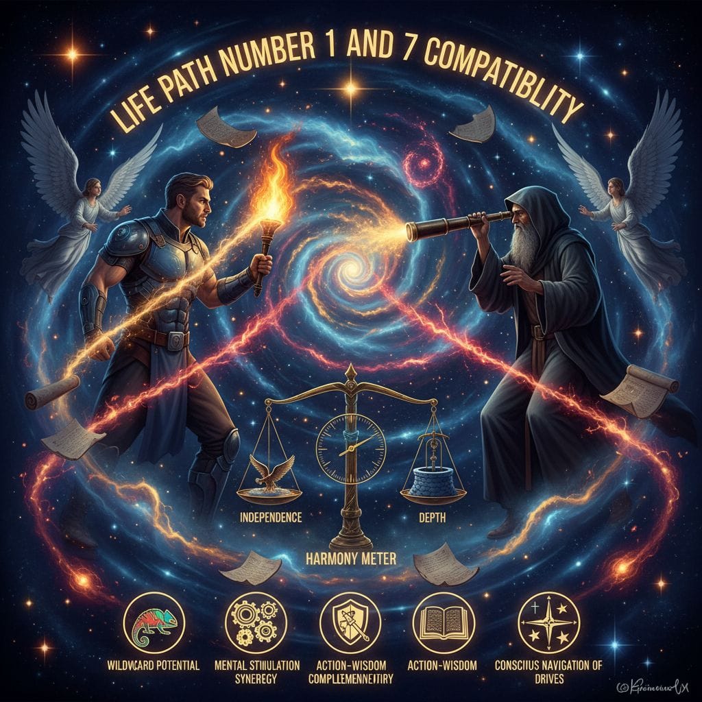 Life Path Number 1 and 7 Compatibility