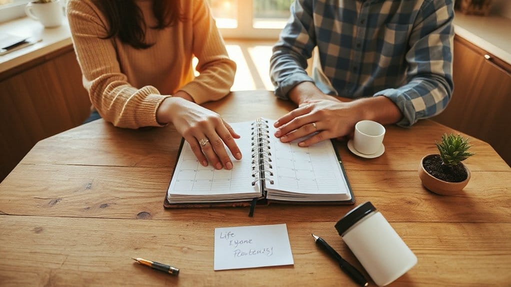 daily boundaries and check ins